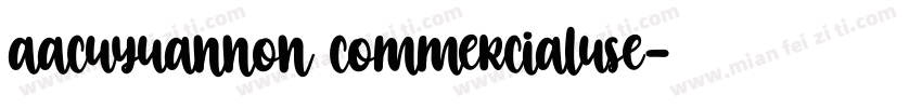 aacuyuannon commercialuse字体转换